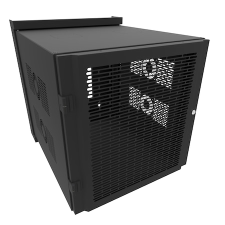 Hammond 12U 29D SWING-OUT WALL CABINET HWM2412U26BK